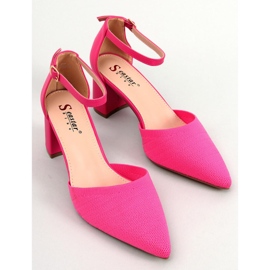 BM Sapatos de salto alto com cinto Rossi Fuchsia rosa 2