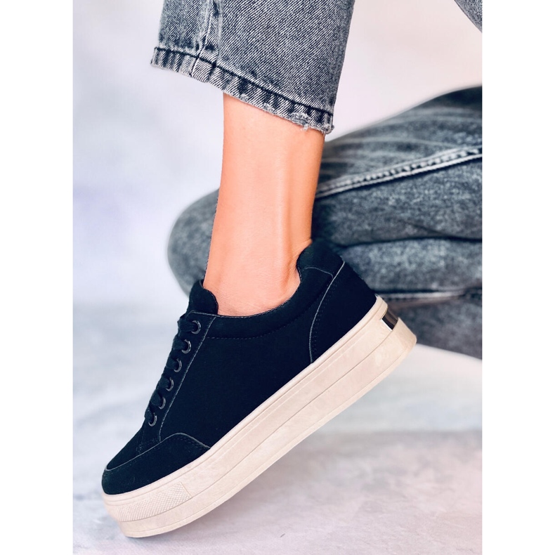 BM Tênis plataforma Rhonda Black preto 2