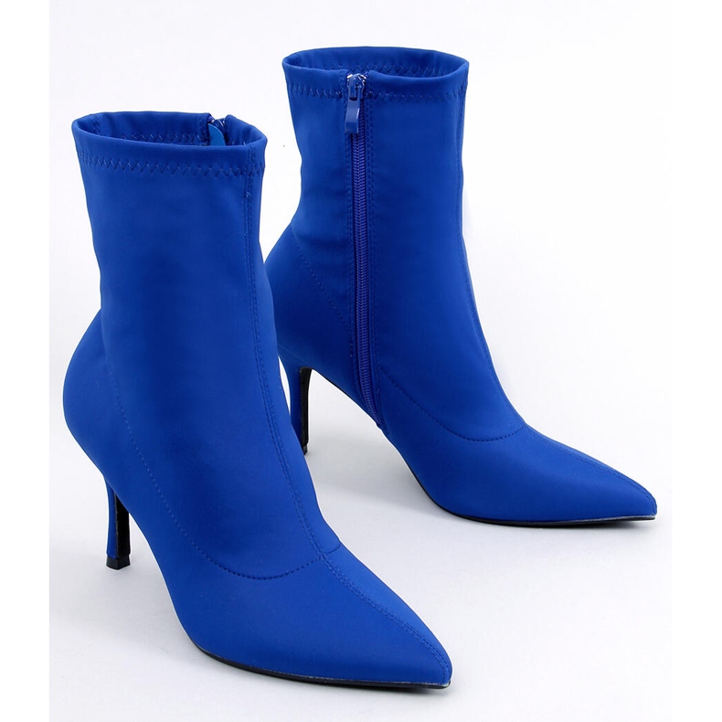 BM Ankle boot com salto flexível, Mallory Blue. azul 1 BM Ankle boot com salto flexível, Mallory Blue. azul 1