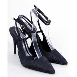 BM Alfinetes amarrados com pedras Bonnie Black preto 1