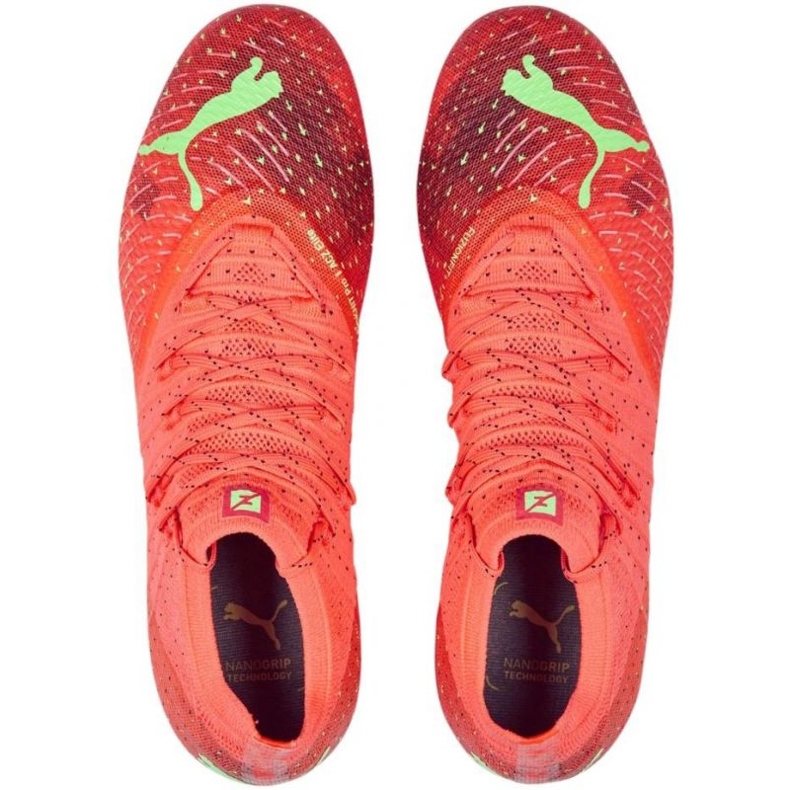 Chuteira Puma Future 1.4 Fg Ag M 106989 03 laranja laranjas e vermelhos 1