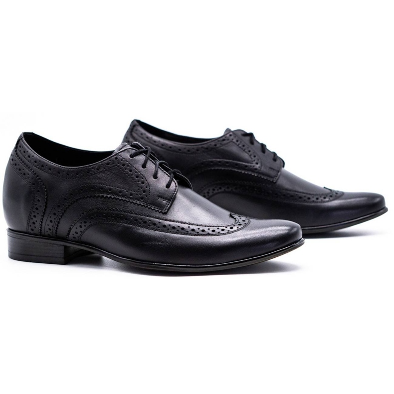 Olivier Sapatos masculinos aumentando a visibilidade 617P preto 2