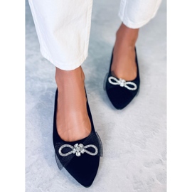 BM Sapatilhas de balé Maura Black Bow preto 1