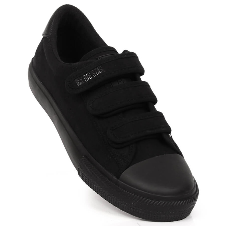 Tênis masculino preto com velcro Big Star LL174631 1