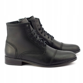 Olivier Botas masculinas de couro Chelsea 287D Św pretas preto 4