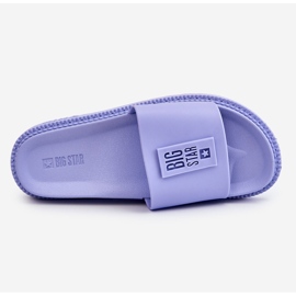 Chinelos femininos Big Star JJ274A304 Violeta roxo 1