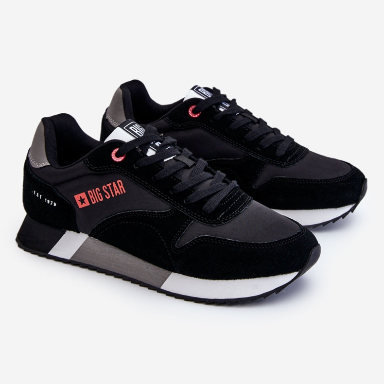 Tênis esportivo masculino com sistema de espuma viscoelástica Big Star LL174158 preto 1