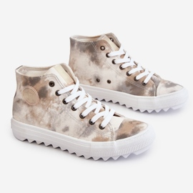 Tênis feminino Big Star LL274047 branco-verde 1