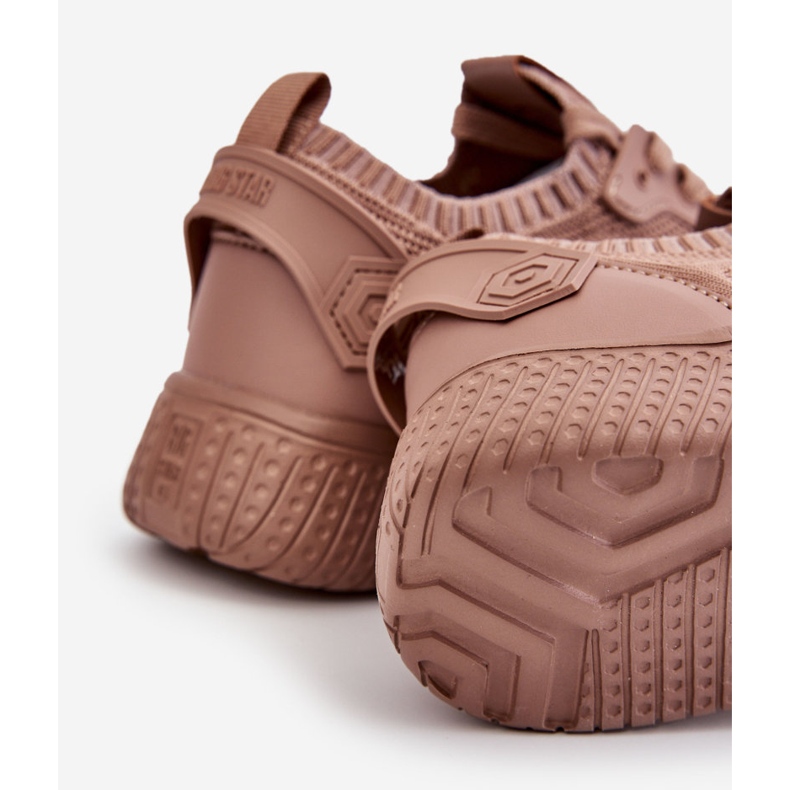 Tênis feminino confortável sistema de espuma viscoelástica Big Star LL274416 marrom claro castanho 1