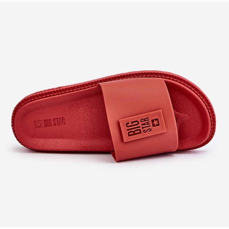 Chinelos femininos Big Star LL274430 vermelho 1