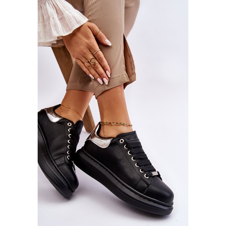 Calçados esportivos femininos GOE LL2N4012 preto-prateado 1