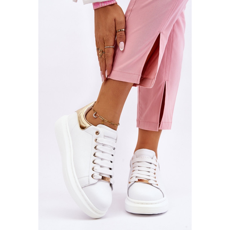 Calçados esportivos femininos GOE LL2N4011 ouro branco 2