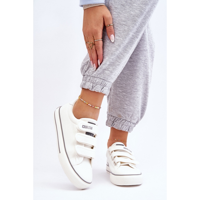 Tênis Têxtil Clássico com Velcro Big Star LL274A203 Branco 1
