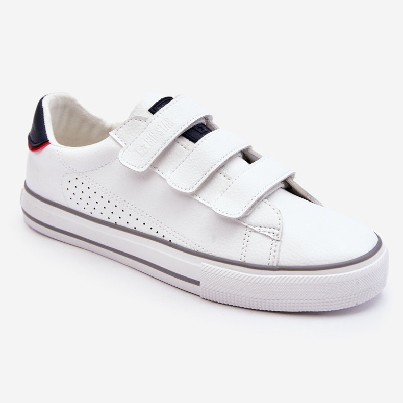 Tênis masculino com velcro Big Star LL174632 branco 1