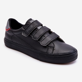 Tênis masculino com velcro Big Star LL174633 preto 1
