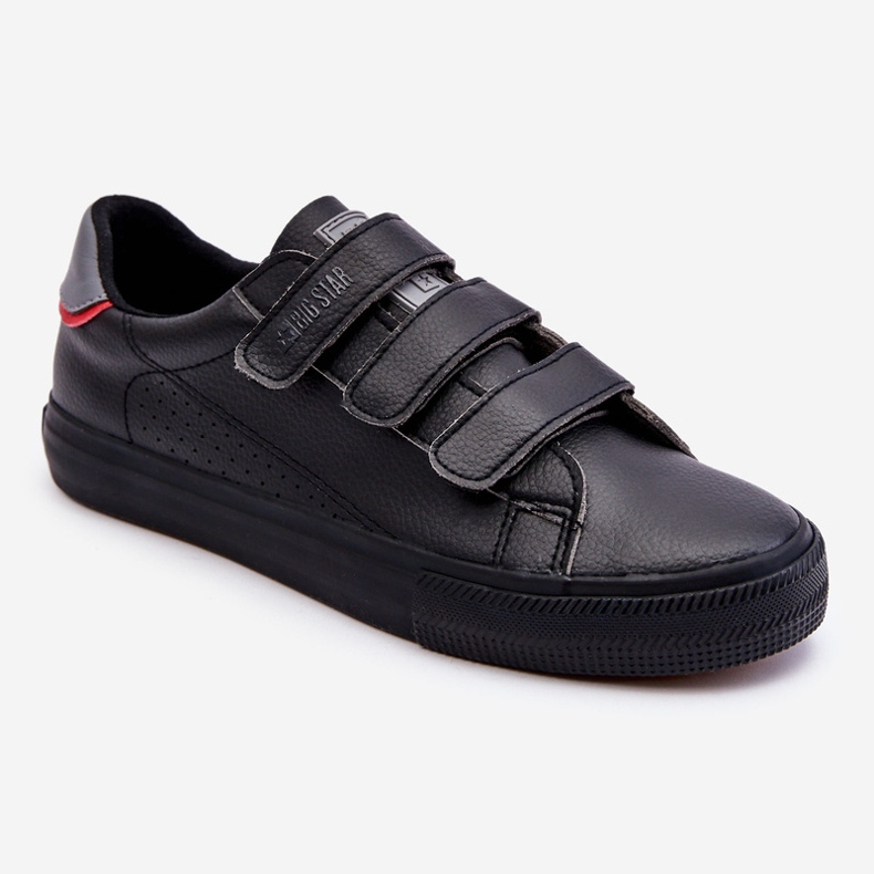 Tênis masculino com velcro Big Star LL174633 preto 1
