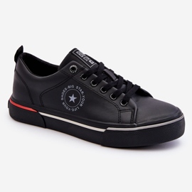 Tênis de couro masculino Big Star LL174210 preto 1
