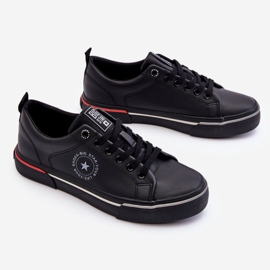 Tênis de couro masculino Big Star LL174210 preto 2