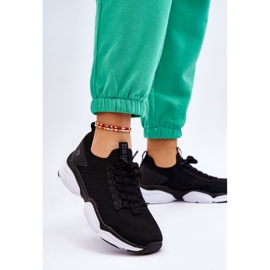 Tênis esportivo feminino sem cadarço sistema de espuma viscoelástica Big Star LL274A146 preto 2