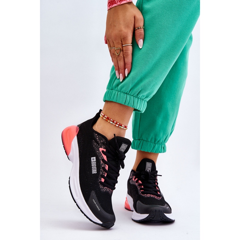 Tênis esportivo Big Star moderno com sistema de espuma viscoelástica LL274318 preto 2