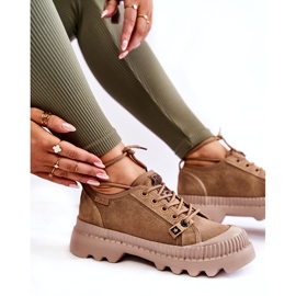 Sapatos Esportivos de Camurça Big Star KK274511 Bege 3