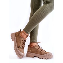 Sapatos Esportivos de Camurça Big Star KK274511 Bege 1