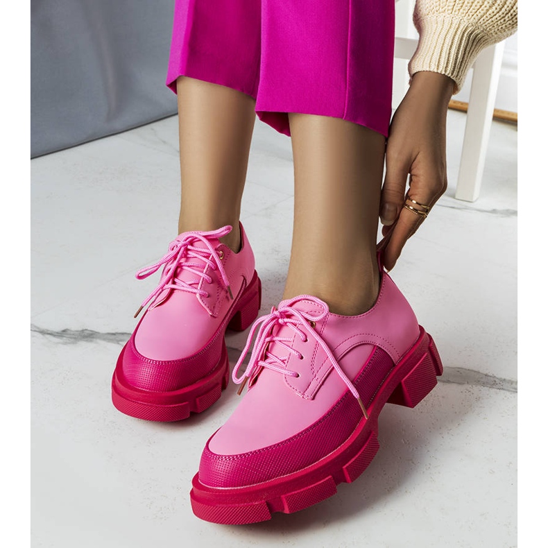 BM Sapatos rosa com sola maciça da Kay 1