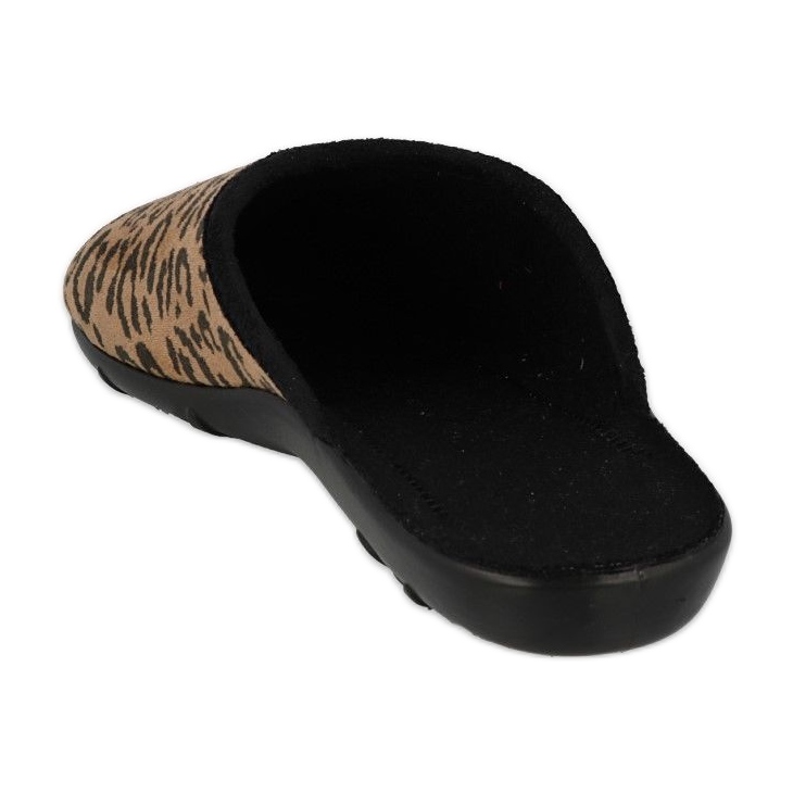 Sapatos femininos coloridos Befado 235D181 marrom preto 2