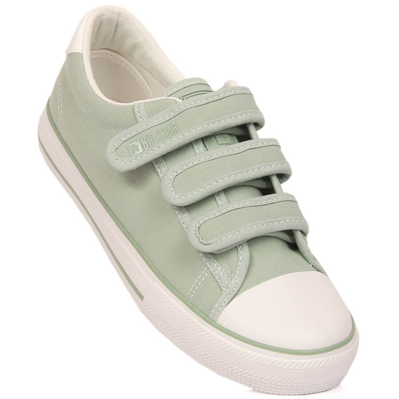 Tênis feminino com velcro verde Big Star LL274A202 1 Tênis feminino com velcro verde Big Star LL274A202 1