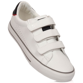 Tênis confeccionado em couro ecológico com velcro branco Big Star LL274A207 1 Tênis confeccionado em couro ecológico com velcro branco Big Star LL274A207 1