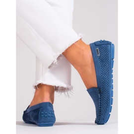 Goodin Mocassim de couro Shelovet azul claro 2