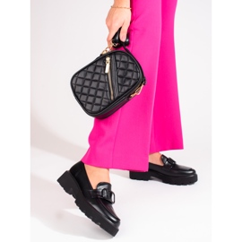 Sapatos de mulher Vinceza em pele ecológica preta preto 1