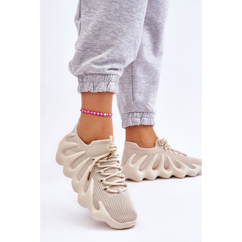 PG1 Tênis sem cadarço feminino Beige Myles bege 2