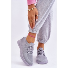 Tênis esportivo feminino sem cadarço cinza Ellison 1