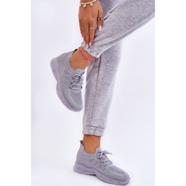 Tênis esportivo feminino sem cadarço cinza Ellison 2