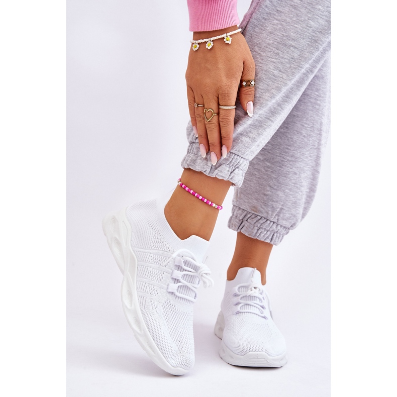 PG1 Tênis esportivo feminino sem cadarço branco Ellison 1