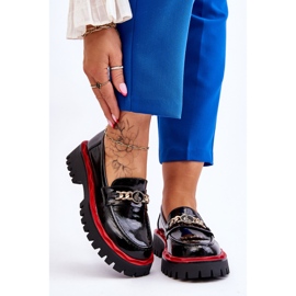 S.Barski Mocassim Plataforma Laqueado Preto Ronin 1