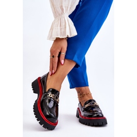 S.Barski Mocassim Plataforma Laqueado Preto Ronin 2