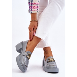 S.Barski Sapatos da moda com salto grosso azul claro Imani 2 S.Barski Sapatos da moda com salto grosso azul claro Imani 2