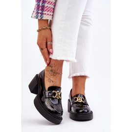 S.Barski Sapatos da moda com saltos maciços pretos Imani 2