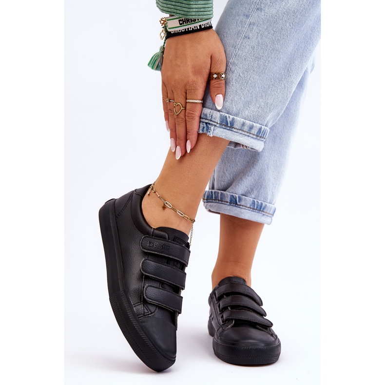 Tênis clássico com velcro Big Star LL274A206 preto 1