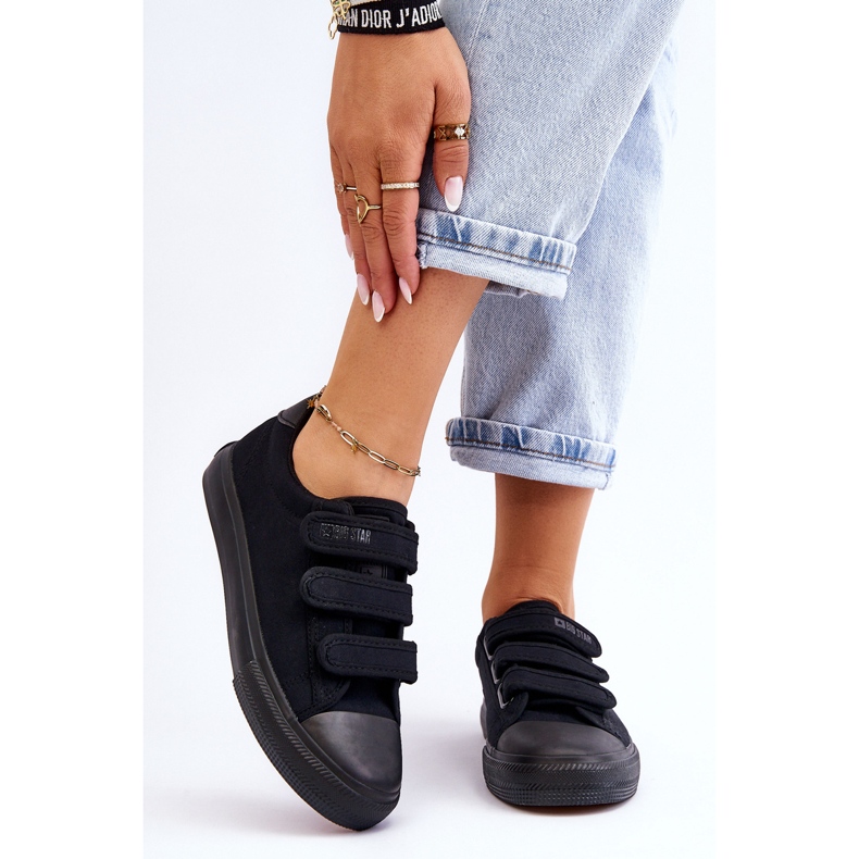 Tênis Têxtil Clássico com Velcro Big Star LL274A204 Preto 1