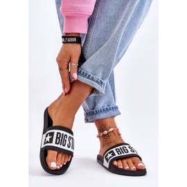 Chinelos femininos clássicos Big Star LL274739 preto 2