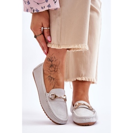 FC3 Mocassins de camurça clássicos com enfeites cinza Arla 1