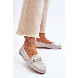 FC3 Mocassins de camurça clássicos com enfeites cinza Arla 2