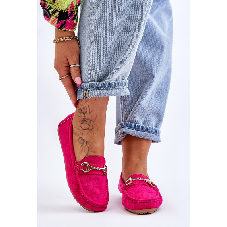 FC3 Mocassins de camurça clássicos com enfeites Arla Fuchsia rosa 1 FC3 Mocassins de camurça clássicos com enfeites Arla Fuchsia rosa 1