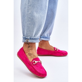 FC3 Mocassins de camurça clássicos com enfeites Arla Fuchsia rosa 2 FC3 Mocassins de camurça clássicos com enfeites Arla Fuchsia rosa 2