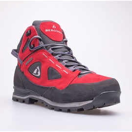 Sapatos trekking mulher BERGSON Kakka Mid Stx vermelho/preto 1