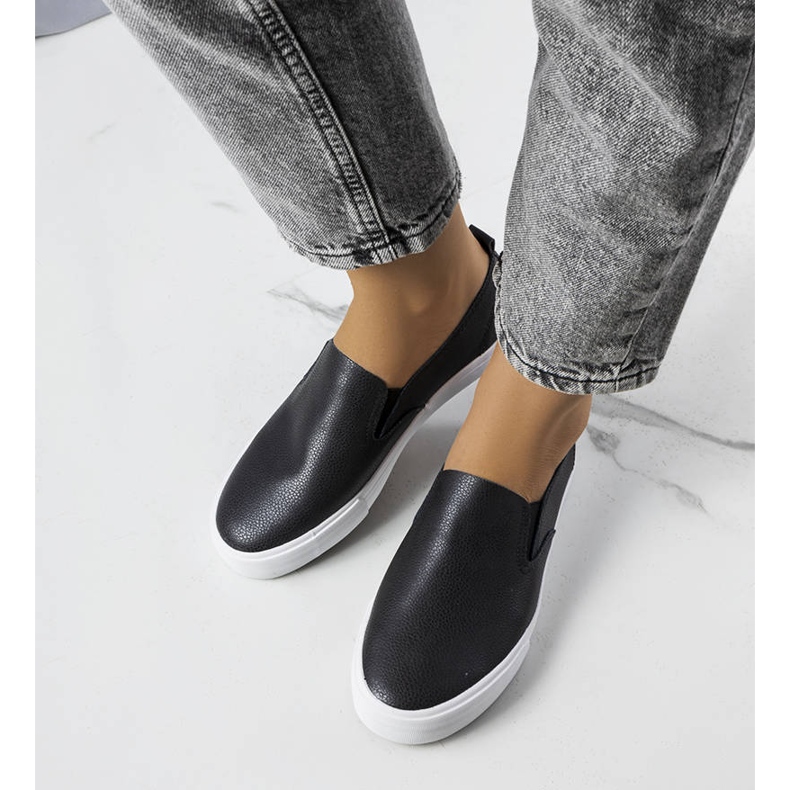 PA1 Tênis de couro ecológico Shelia preto 1