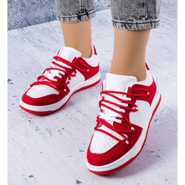 PA1 Tênis vermelho feito de materiais mistos da Hila branco 1